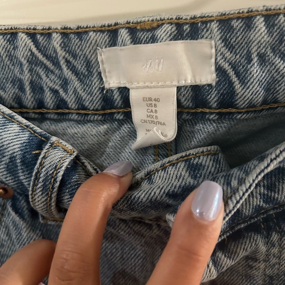 H&M Light Blue Straight Leg Women's Jeans - Picture 2 of 3